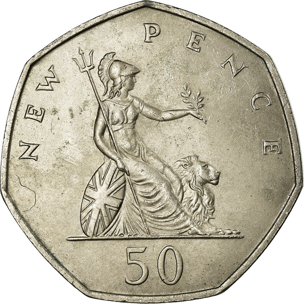 Moneda, Gran Bretaña, Elizabeth II, 50 New Pence, 1969, SC, Cobre - níquel