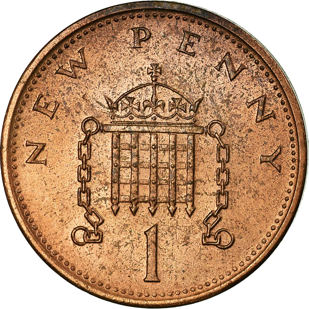 Monnaie, Grande-Bretagne, Elizabeth II, New Penny, 1971, SPL, Bronze, KM:915