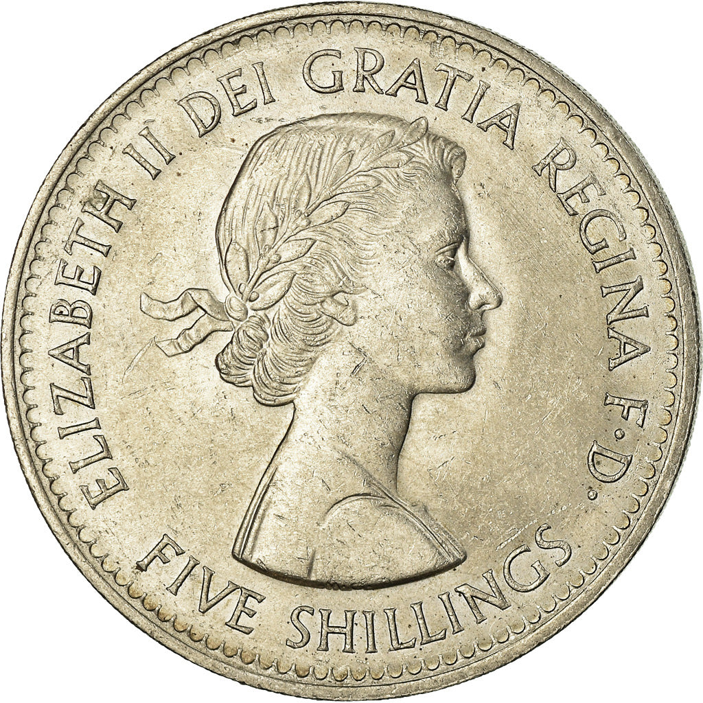Coin, Great Britain, Elizabeth II, Crown, 1960, MS(63), Copper-nickel, KM:909