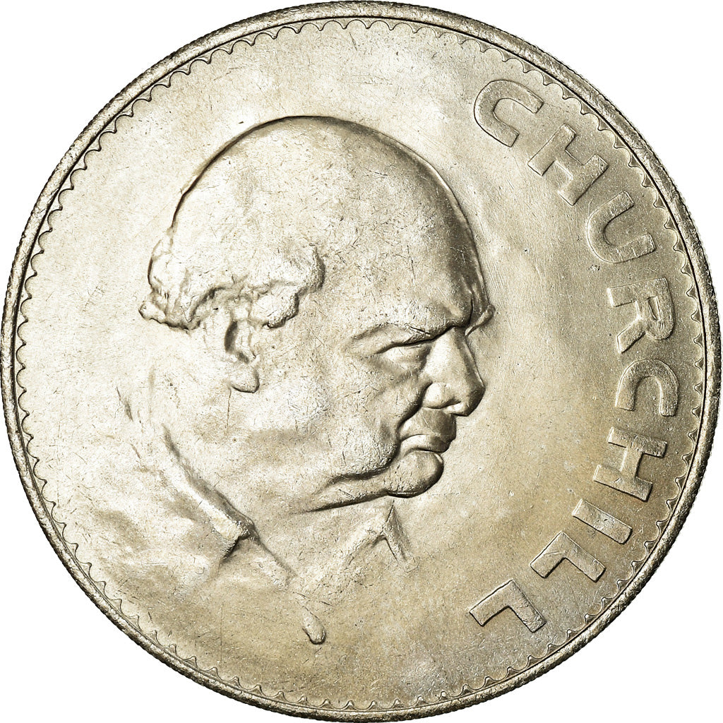 Coin, Great Britain, Elizabeth II, Crown, 1965, AU(55-58), Copper-nickel, KM:910