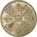 Coin, Great Britain, Elizabeth II, Crown, 1953, MS(63), Copper-nickel, KM:894
