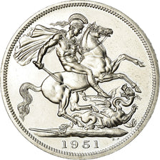 Monnaie, Grande-Bretagne, George VI, Crown, 1951, SUP, Copper-nickel, KM:880