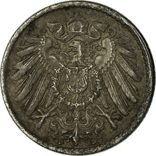 Coin, GERMANY - EMPIRE, 5 Pfennig, 1918, Munich, VF(30-35), Iron, KM:19