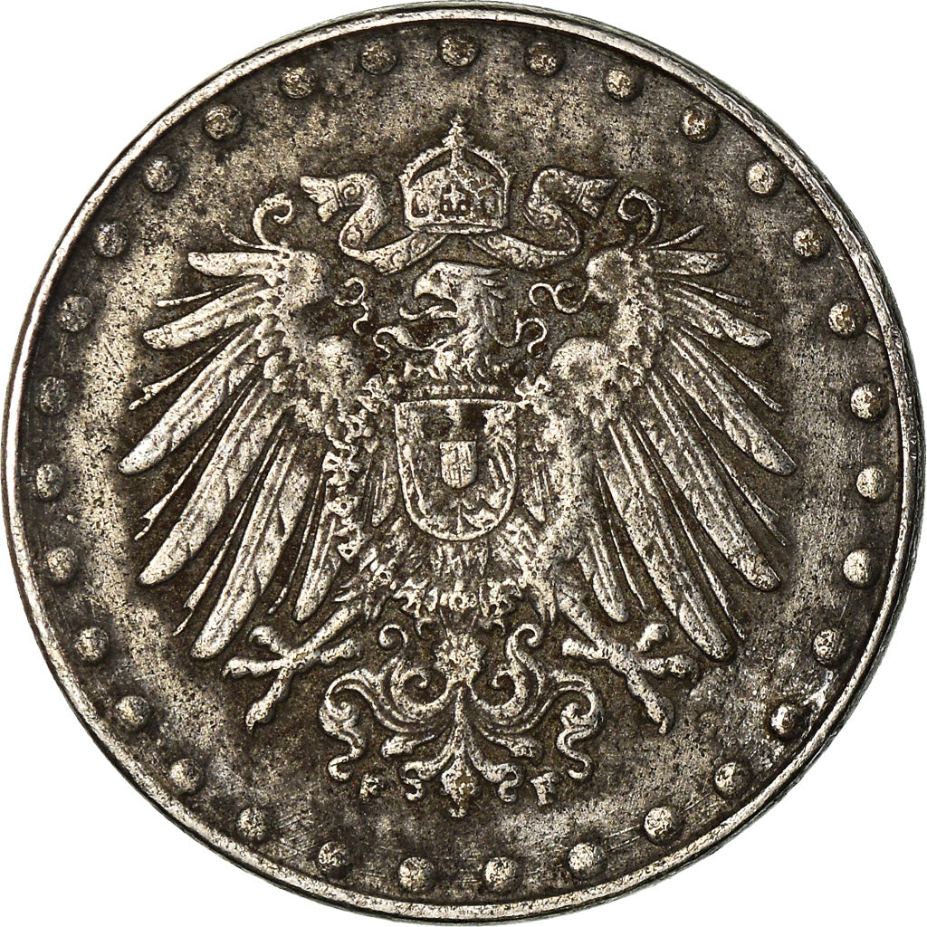 Coin, GERMANY - EMPIRE, 10 Pfennig, 1922, Stuttgart, EF(40-45), Iron, KM:20