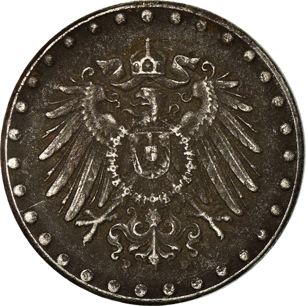 Coin, GERMANY - EMPIRE, 10 Pfennig, 1916, Munich, VF(30-35), Iron, KM:20