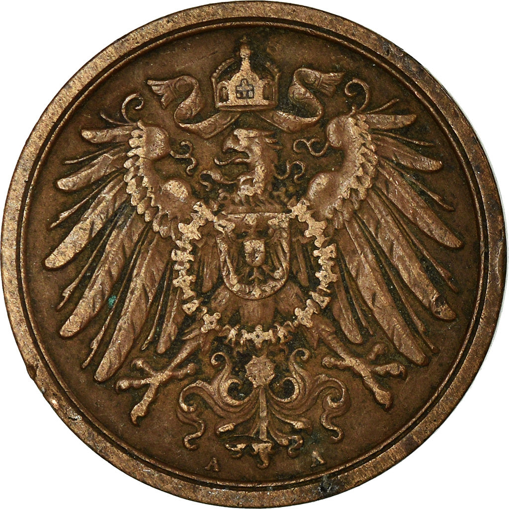 Münze, GERMANY - EMPIRE, Wilhelm II, 2 Pfennig, 1905, Berlin, S, Kupfer, KM:16