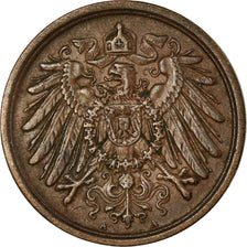 Coin, GERMANY - EMPIRE, Wilhelm II, 2 Pfennig, 1914, Berlin, VF(30-35), Copper