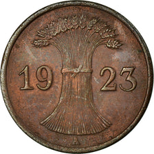 Coin, GERMANY, WEIMAR REPUBLIC, Rentenpfennig, 1923, Berlin, EF(40-45), Bronze