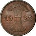 Coin, GERMANY, WEIMAR REPUBLIC, Rentenpfennig, 1923, Berlin, EF(40-45), Bronze