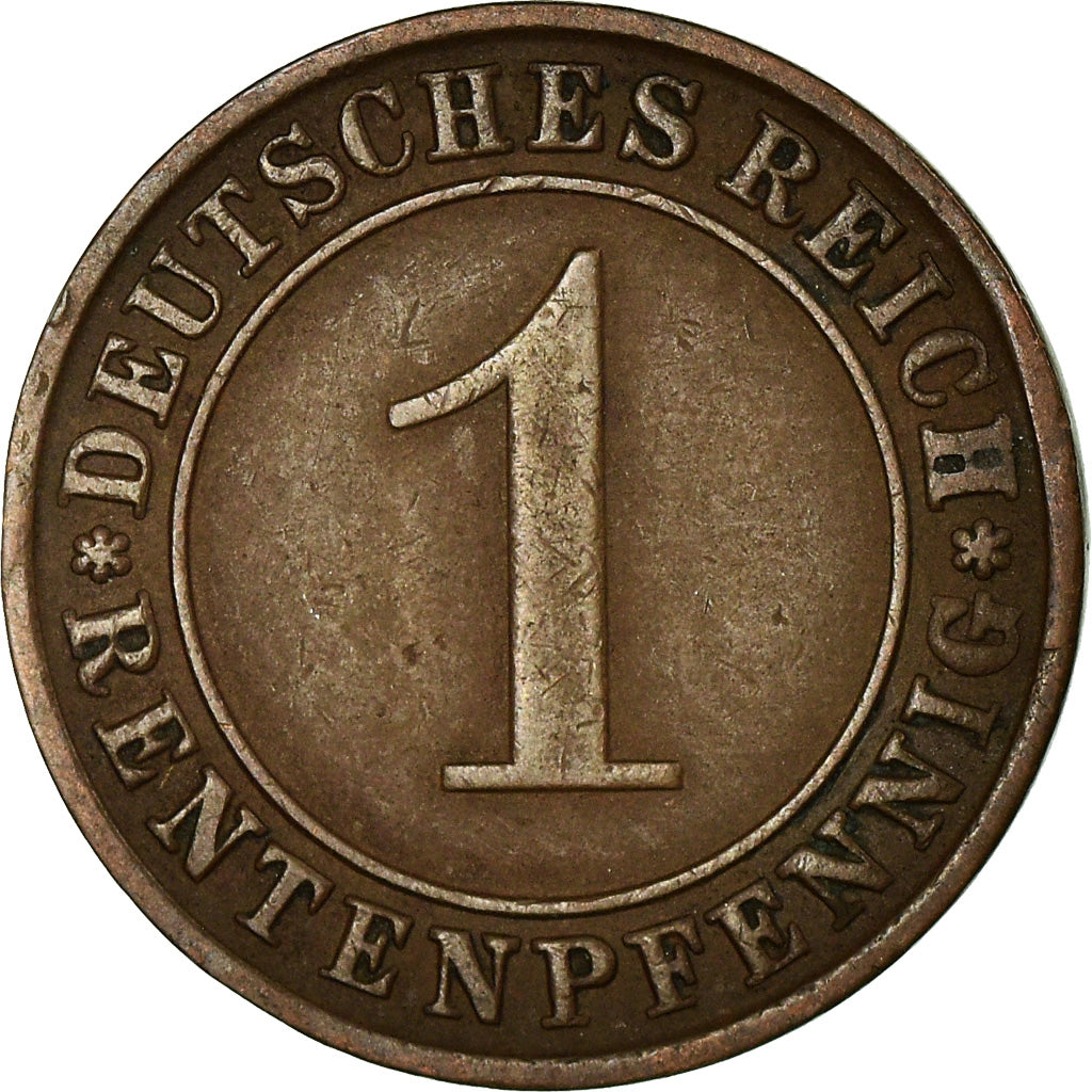 Moneda, ALEMANIA - REPÚBLICA DE WEIMAR, Rentenpfennig, 1924, Berlin, MBC