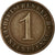 Coin, GERMANY, WEIMAR REPUBLIC, Rentenpfennig, 1924, Berlin, EF(40-45), Bronze
