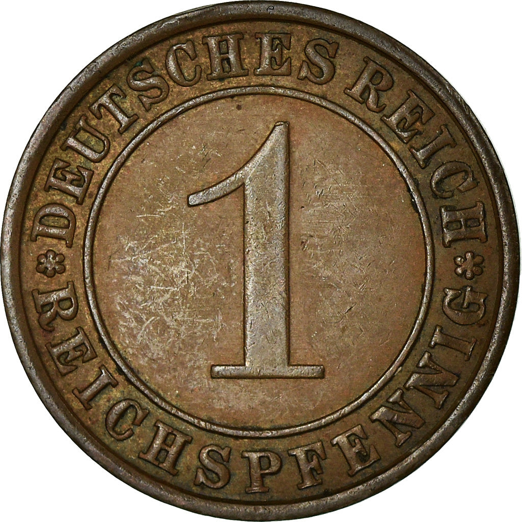 Coin, GERMANY, WEIMAR REPUBLIC, Reichspfennig, 1932, Berlin, EF(40-45), Bronze