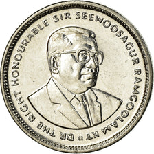 Coin, Mauritius, 20 Cents, 2005, EF(40-45), Nickel plated steel, KM:53