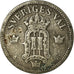 Coin, Sweden, Oscar II, 25 Öre, 1907, EF(40-45), Silver, KM:775