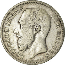 Coin, Belgium, Leopold II, Franc, 1887, VF(30-35), Silver, KM:29.1