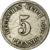 Moneda, ALEMANIA - IMPERIO, Wilhelm II, 5 Pfennig, 1902, Muldenhütten, BC+