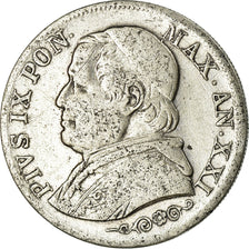 Monnaie, États italiens, PAPAL STATES, Pius IX, Lira, 1867, Rome, TTB, Argent