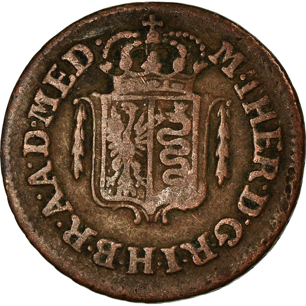 Monnaie, États italiens, MILAN, Maria Theresa, Quattrino, 1777, TB, Cuivre