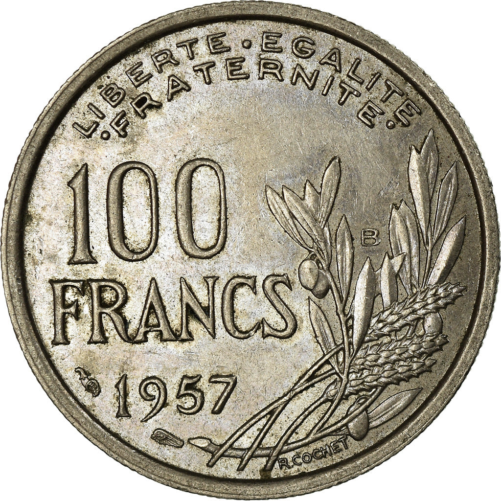 Coin, France, Cochet, 100 Francs, 1957, Beaumont - Le Roger, EF(40-45)
