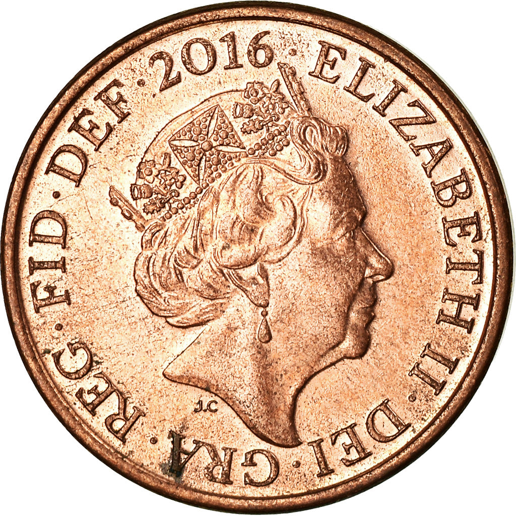 Coin, Great Britain, Penny, 2016, EF(40-45), Copper Plated Steel