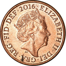 Coin, Great Britain, Penny, 2016, EF(40-45), Copper Plated Steel