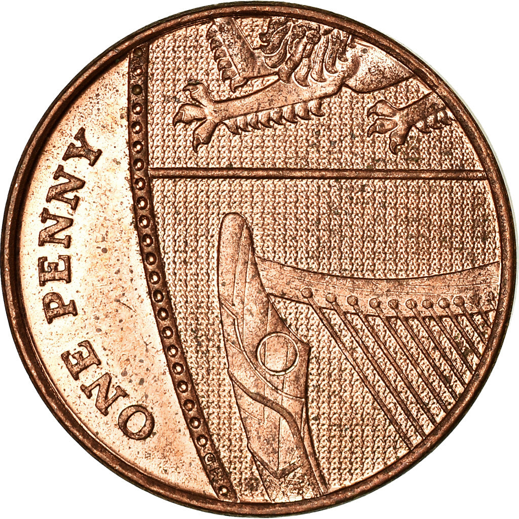 Coin, Great Britain, Penny, 2016, EF(40-45), Copper Plated Steel
