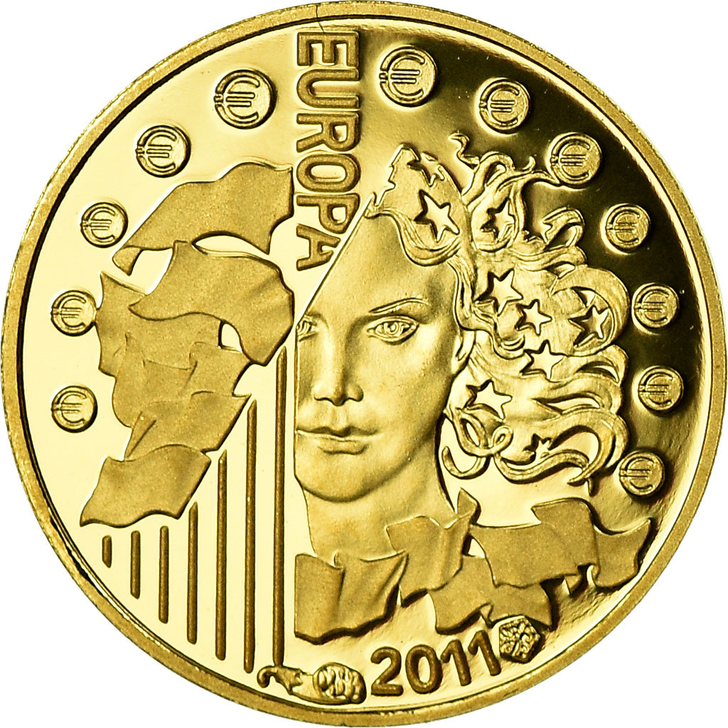 France, 5 Euro, Fête Musique, 2011, MS(65-70), Gold