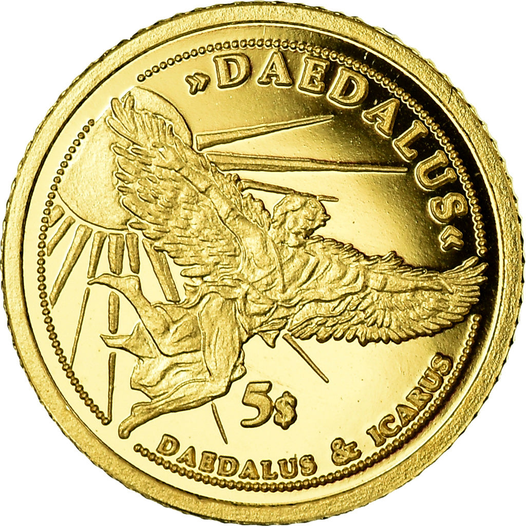 Coin, Solomon Islands, Daedalus, 5 Dollars, 2008, MS(65-70), Gold