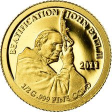 Coin, Samoa, Beatification of Pope John Paul II, Dollar, 2011, MS(65-70), Gold