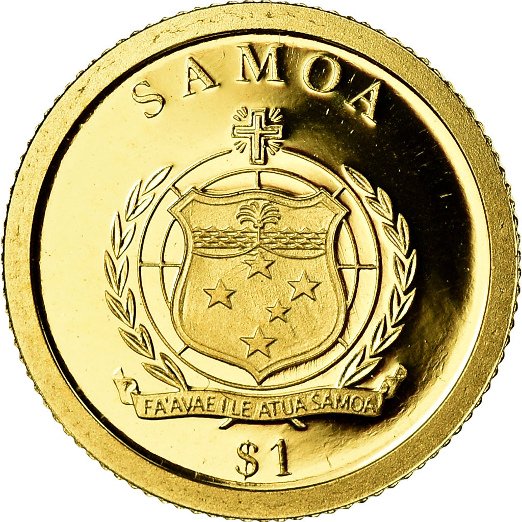 Moneta, Samoa, Marie Curie, Dollar, 2009, FDC, Oro