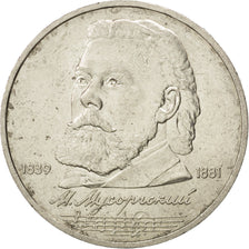 RUSSIA, Rouble, 1989, KM #220, AU(55-58), Copper-Nickel, 31, 12.19