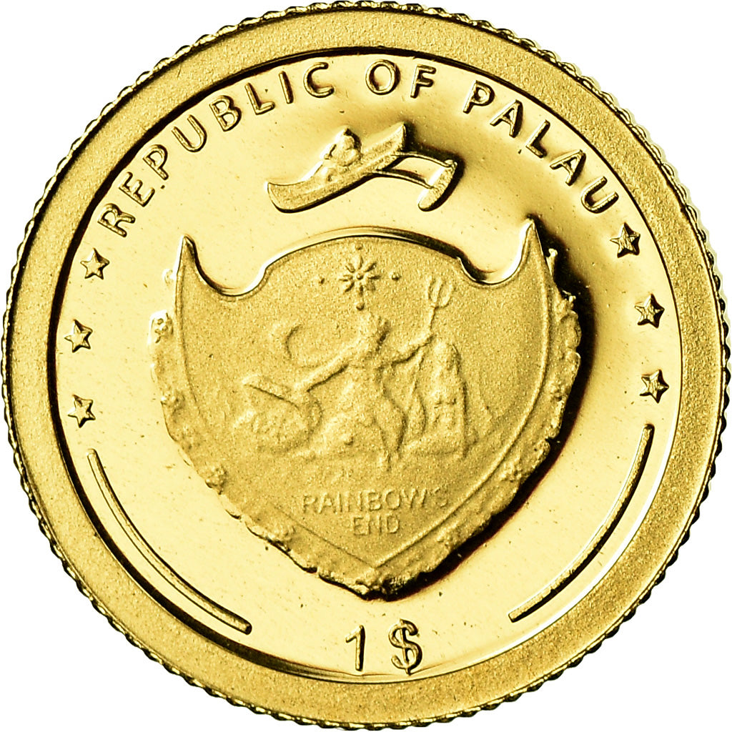 Coin, Palau, Christophe Colomb, Dollar, 2006, MS(65-70), Gold