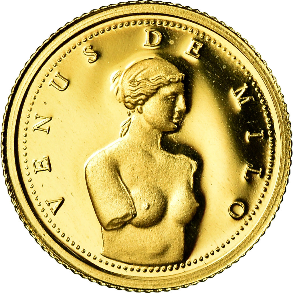 Moneta, Andorra, Vénus de Milo, Diner, 2008, FDC, Oro