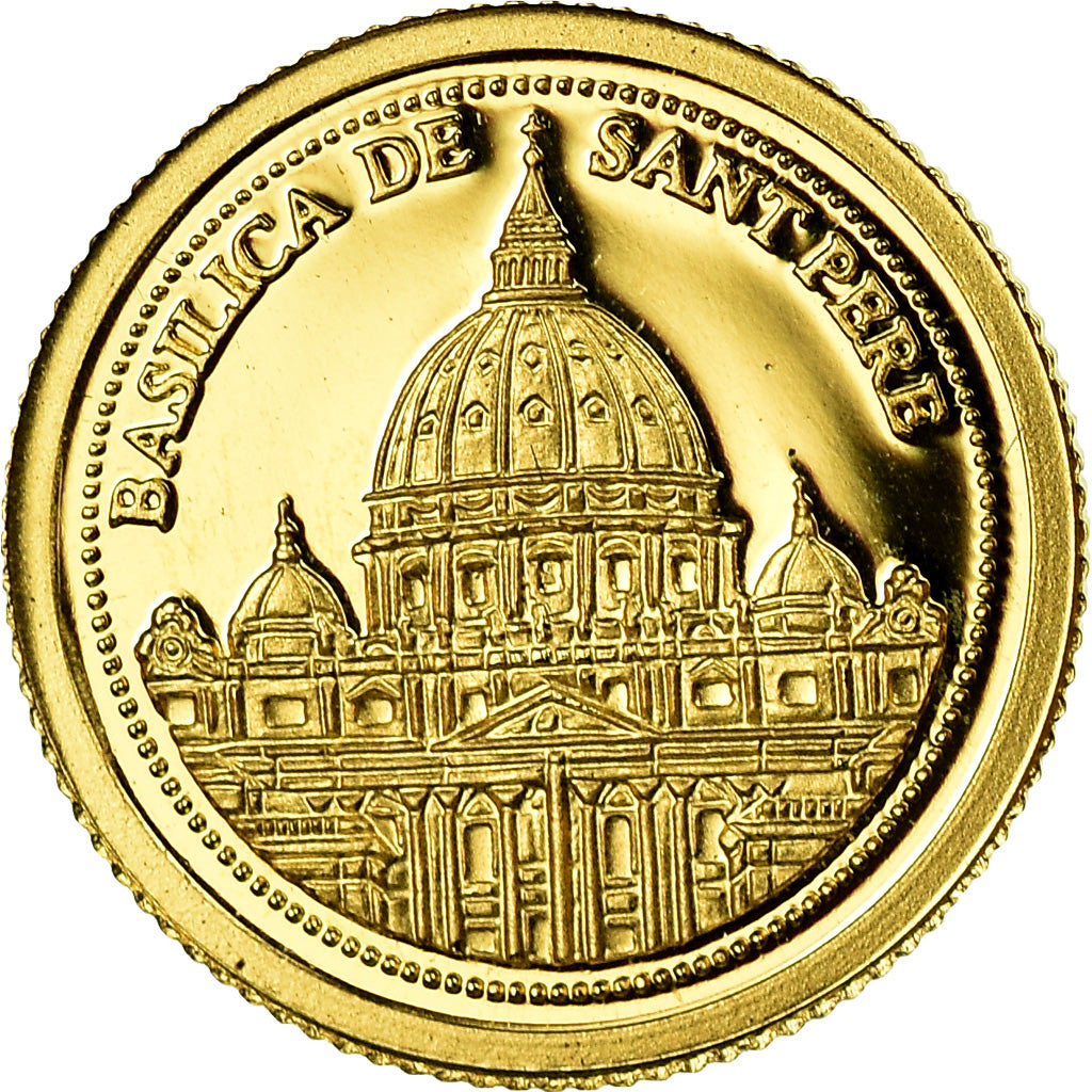 Coin, Andorra, Basilica de Sant Pere, Diner, 2008, MS(65-70), Gold