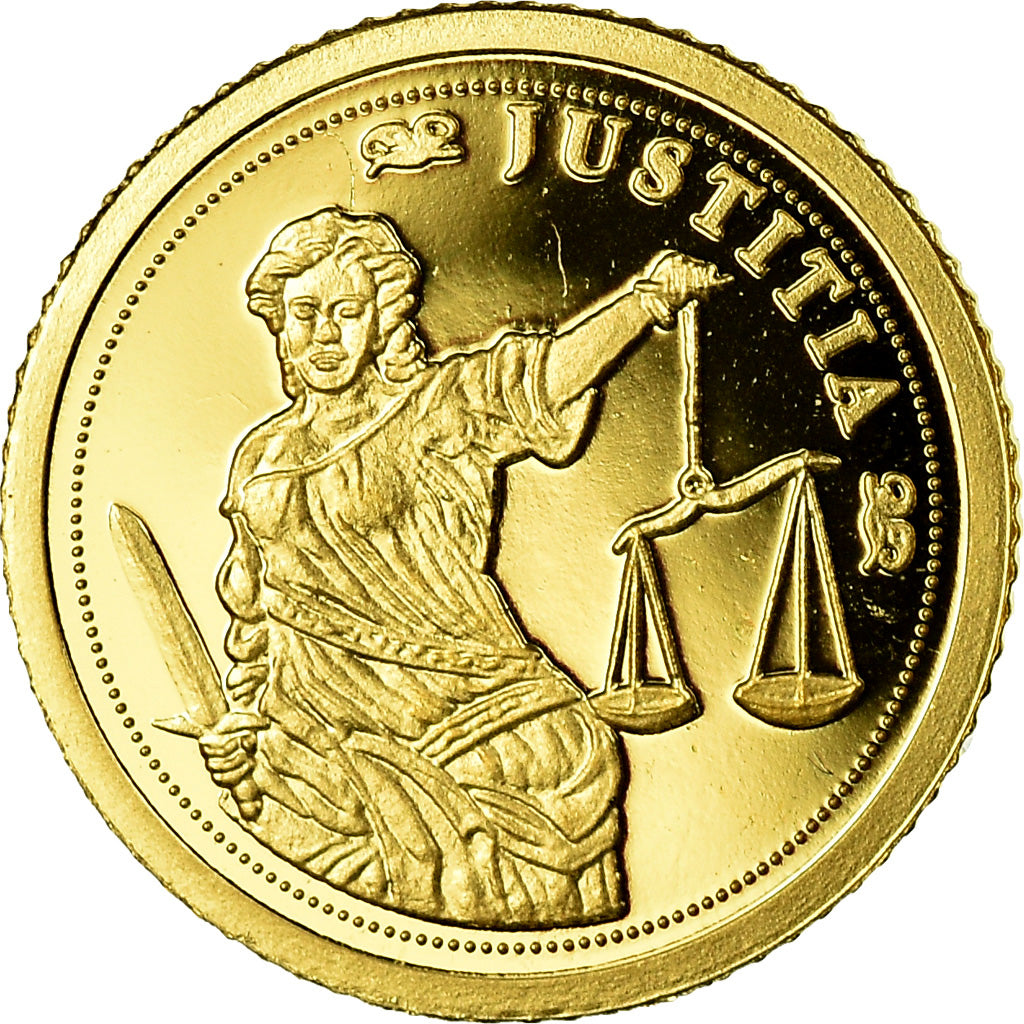 Coin, Ivory Coast, Justice, 1500 Francs CFA, MS(65-70), Gold