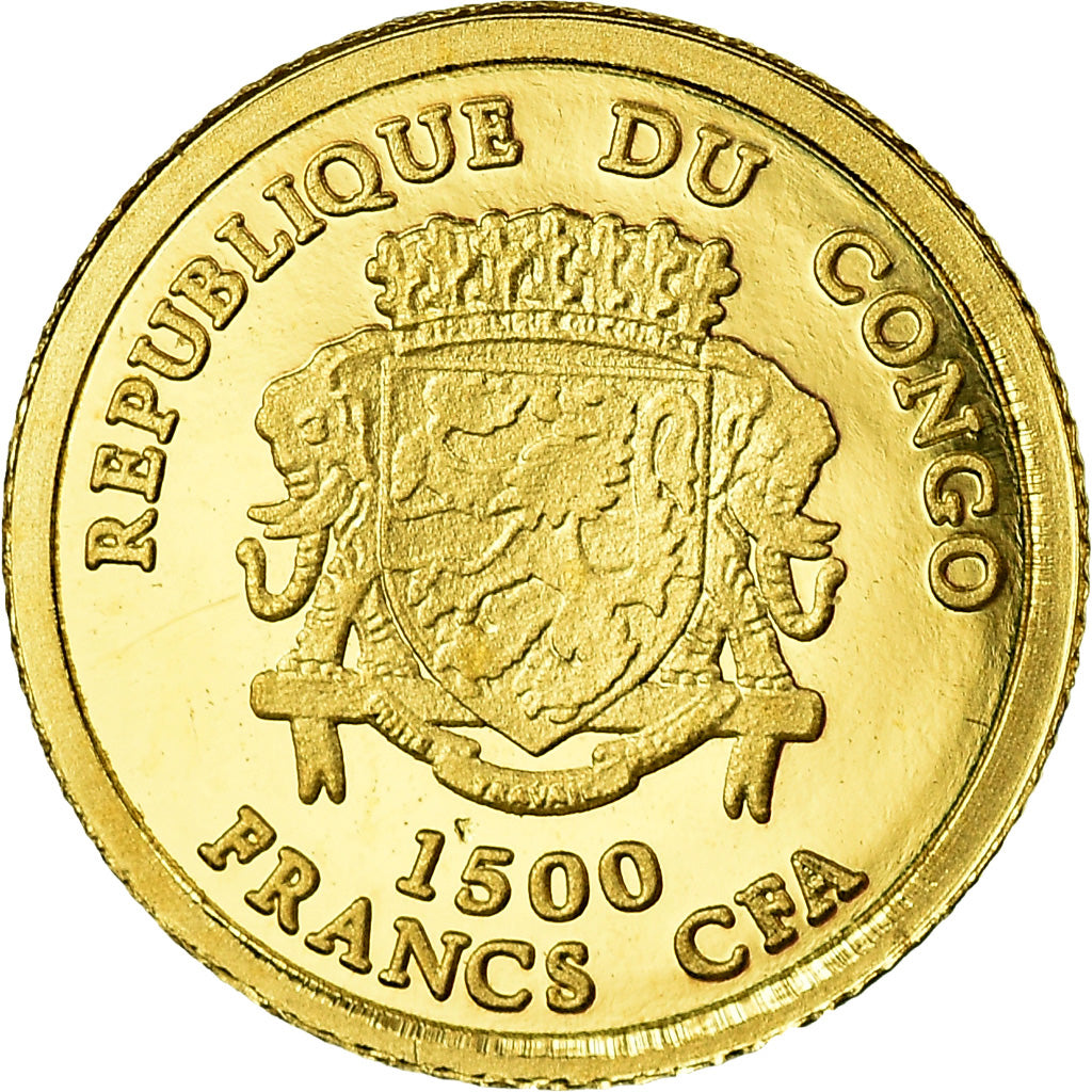 Coin, CONGO, DEMOCRATIC REPUBLIC, Napoléon Bonaparte, 1500 Francs CFA, 2007