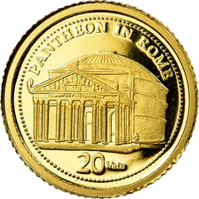 Coin, Vanuatu, Panthéon, 20 Vatu, 2009, MS(65-70), Gold