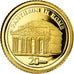 Coin, Vanuatu, Panthéon, 20 Vatu, 2009, MS(65-70), Gold