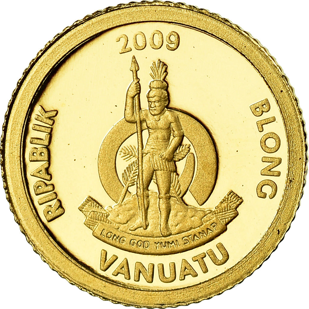 Coin, Vanuatu, Panthéon, 20 Vatu, 2009, MS(65-70), Gold