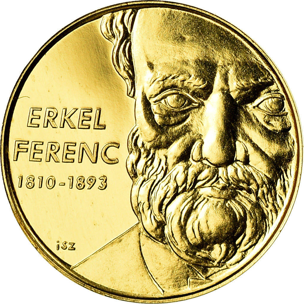 Coin, Hungary, Erkel Ferenc, 5000 Forint, 2010, MS(65-70), Gold
