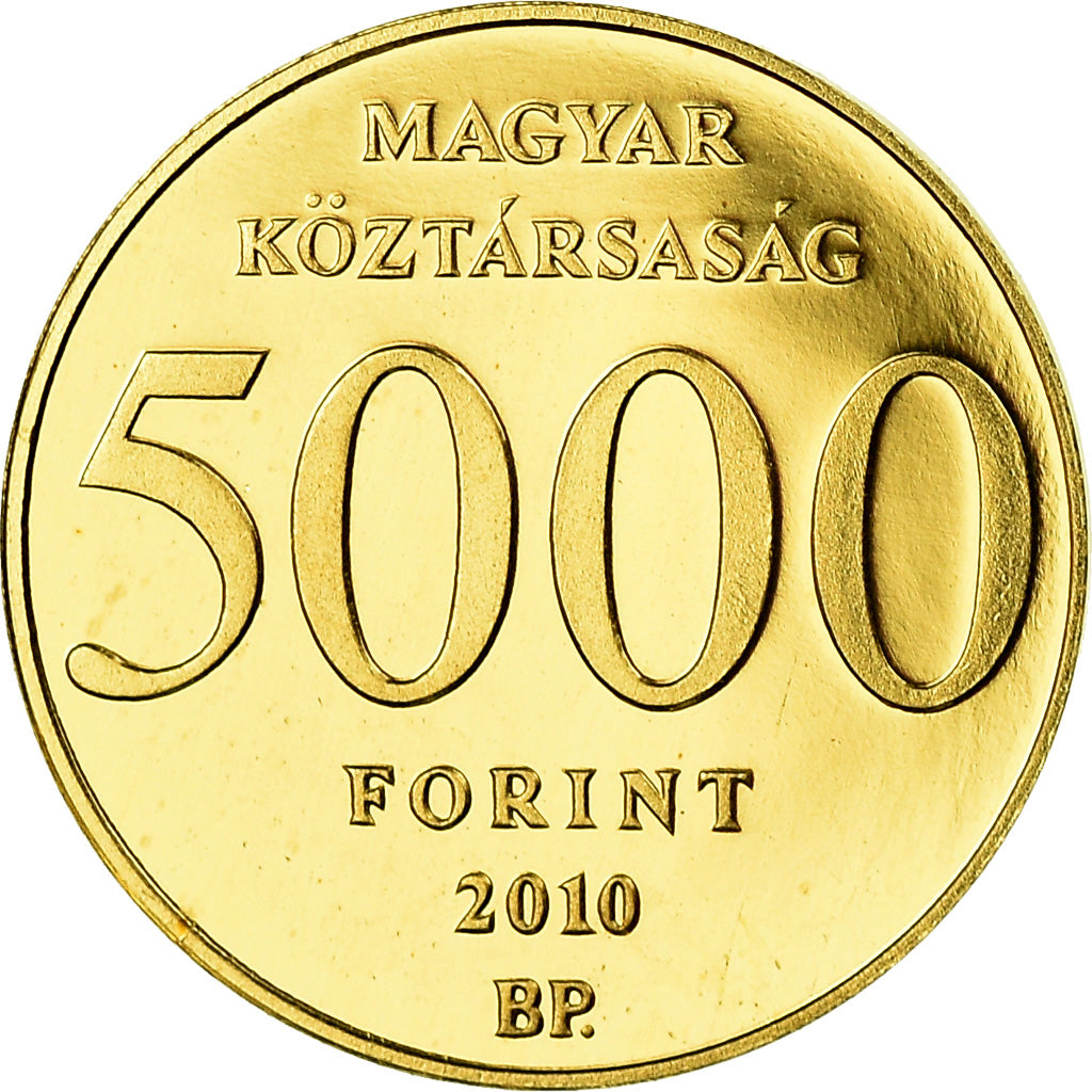 Coin, Hungary, Erkel Ferenc, 5000 Forint, 2010, MS(65-70), Gold