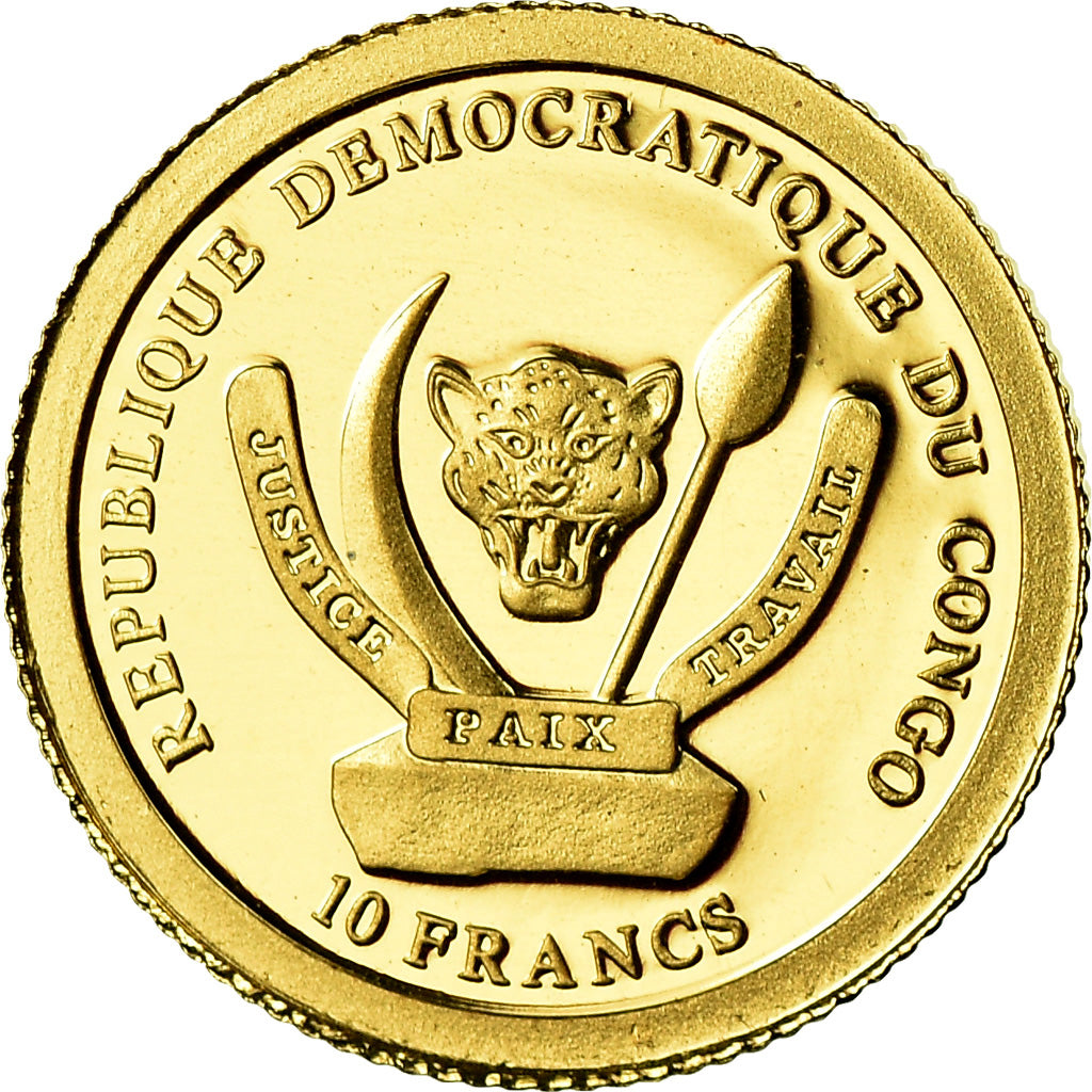 Coin, CONGO, DEMOCRATIC REPUBLIC, Sphink de Gizeh, 10 Francs, 2009, MS(65-70)