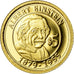 Moneta, Nauru, Einstein, 5 Dollars, 2010, MS(65-70), Złoto