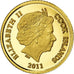Coin, Cook Islands, Tangaroa, 5 Dollars, 2011, MS(65-70), Gold