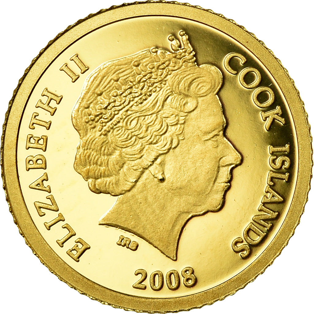 Coin, Cook Islands, Aristotle, 5 Dollars, 2008, MS(65-70), Gold
