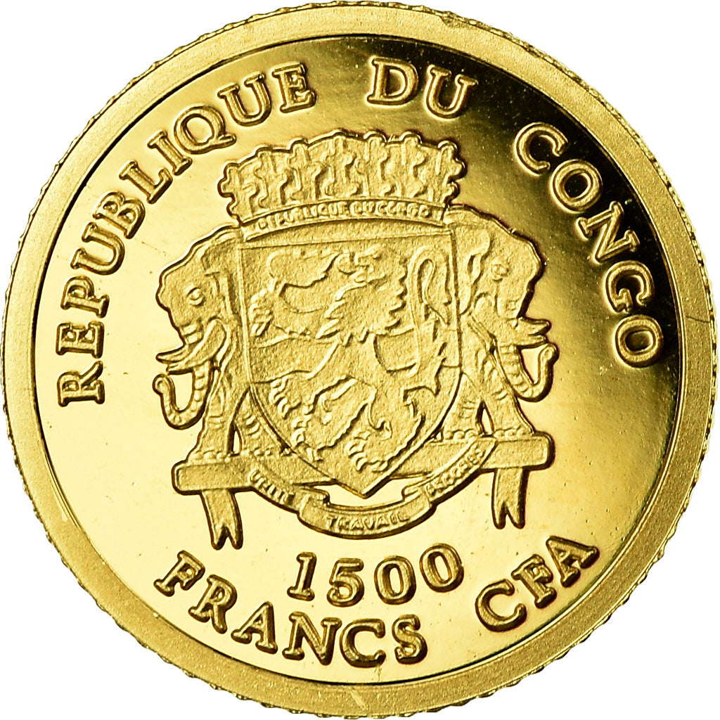 Coin, CONGO, DEMOCRATIC REPUBLIC, Napoléon Bonaparte, 1500 Francs CFA, 2007