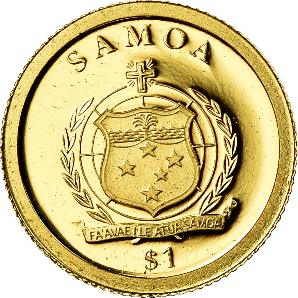 Coin, Samoa, Marie Curie, Dollar, 2009, MS(65-70), Gold