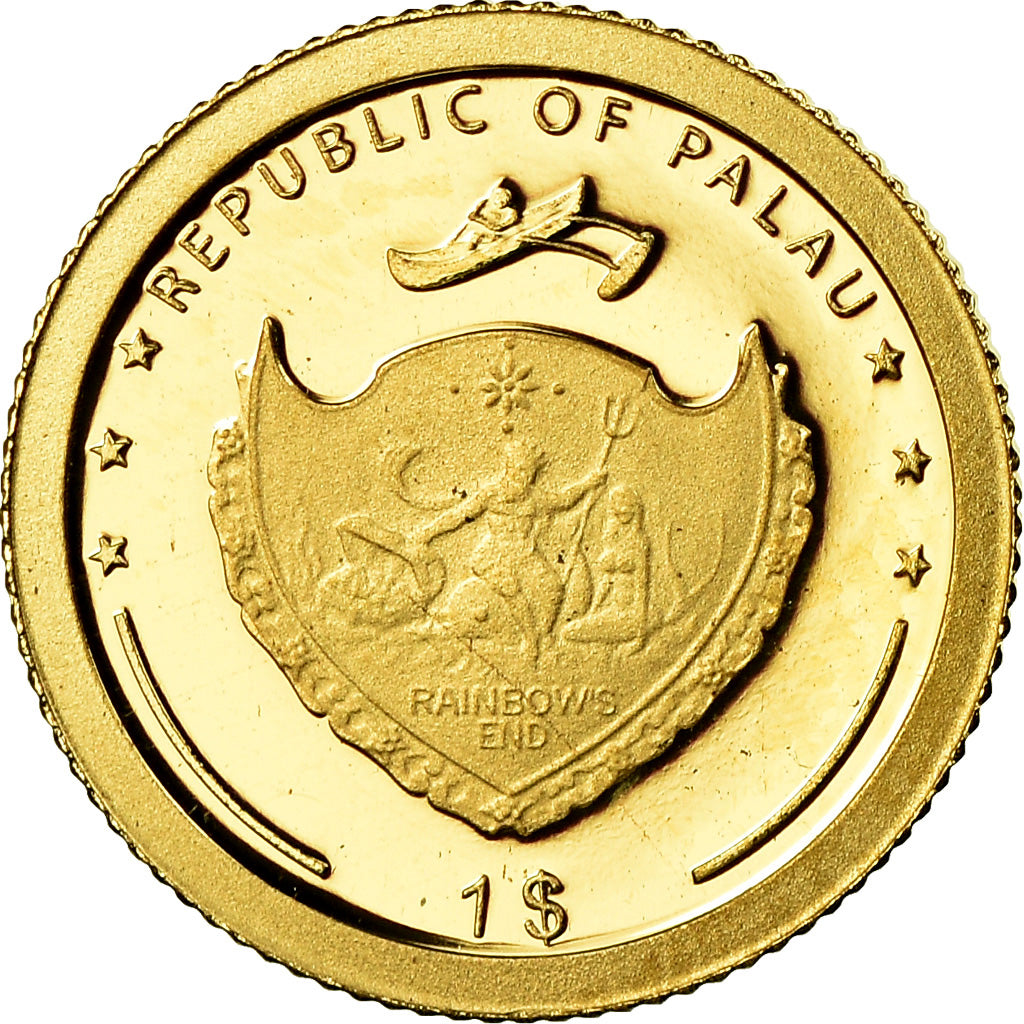 Coin, Palau, Christophe Colomb, Dollar, 2006, MS(65-70), Gold
