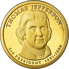 Coin, United States, Dollar, 2007, Thomas Jefferson,U.S. Mint, Philadelphia,,