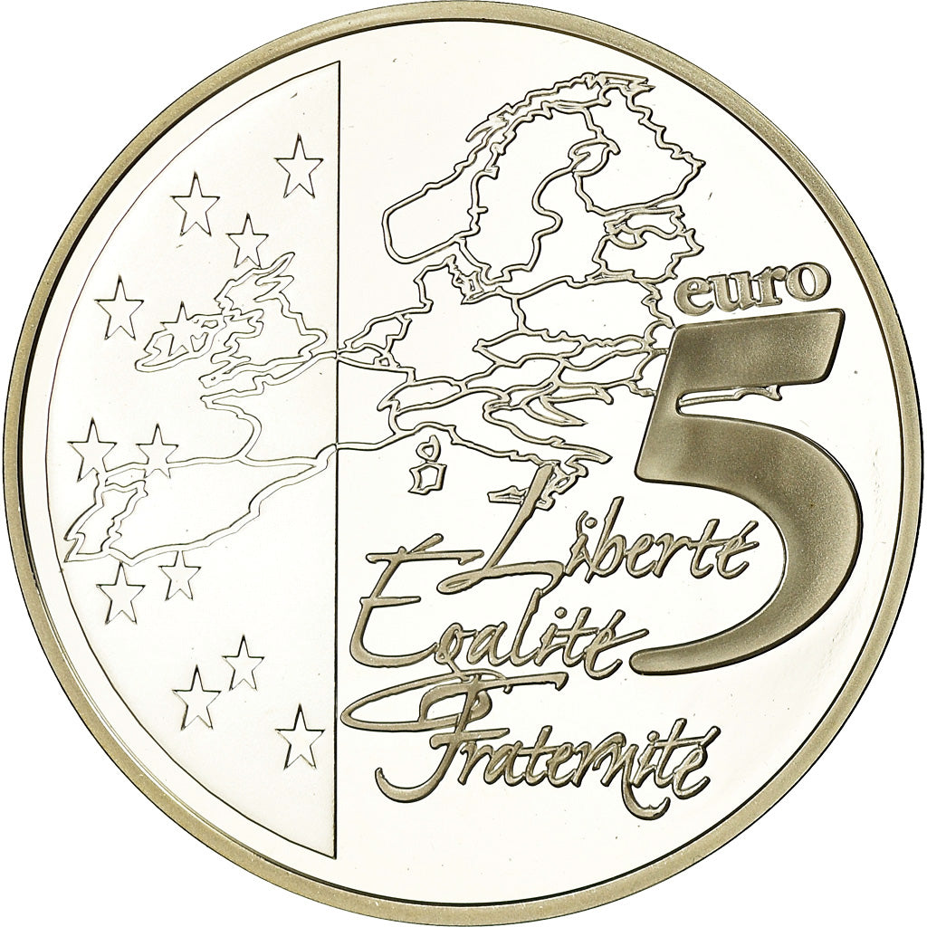 France, 5 Euro, Liberté Egalité Fraternité, 2003, Proof, MS(65-70)